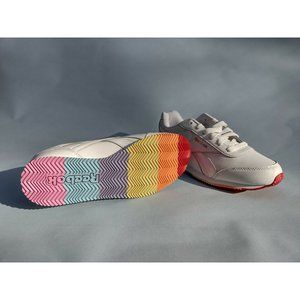 Reebok Kids Royal Cljog 2 Sneaker Big Kid 6.5 (8.5 in womens) with Rainbow Sole